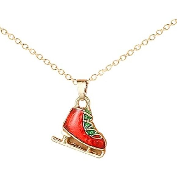 Holiday Christmas Charm Necklace Skate - Picture 2 of 2